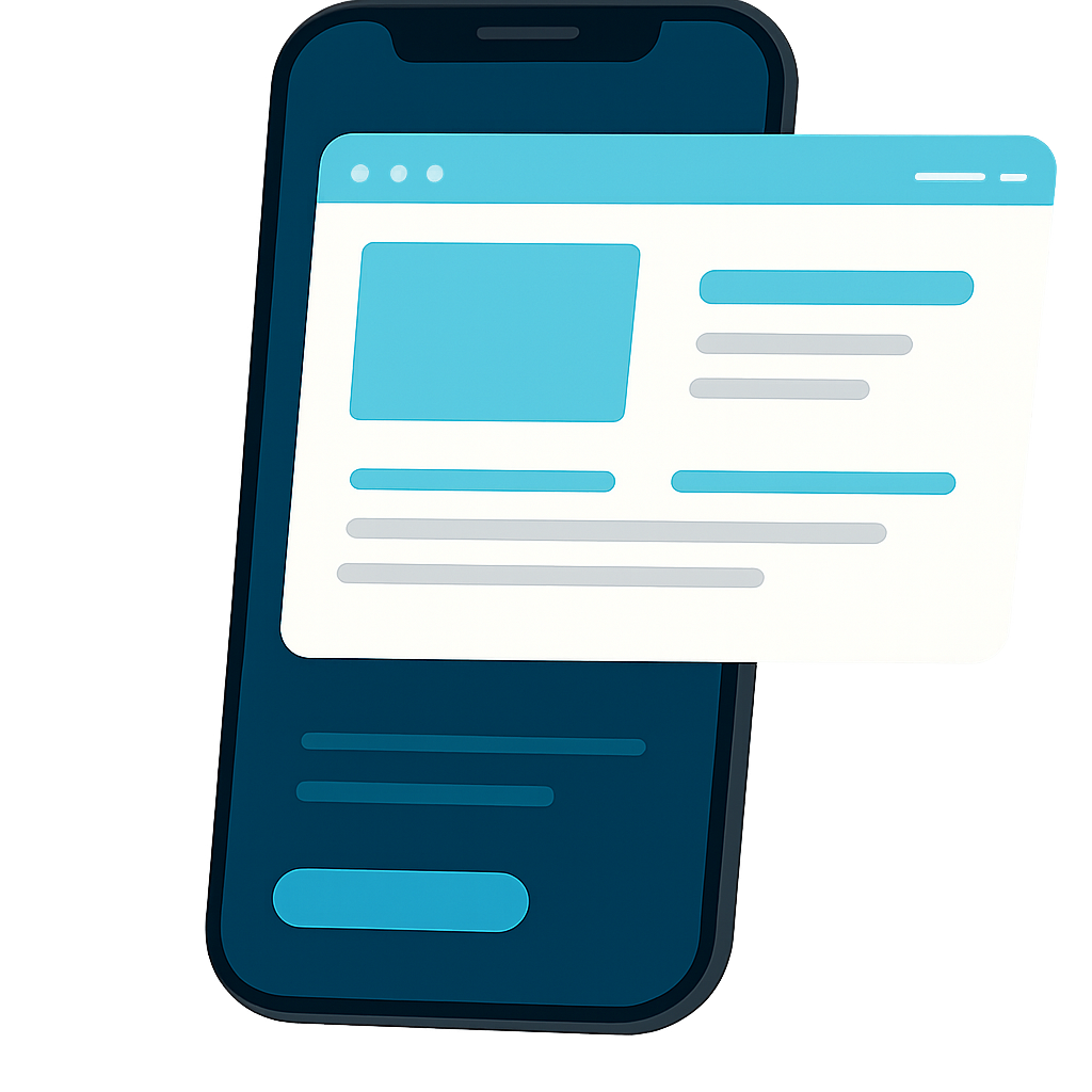 Smartphone demonstrando um chatbot profissional no WhatsApp