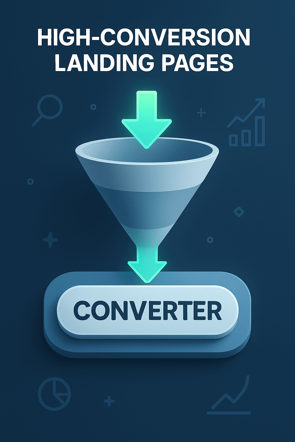 Ilustração do serviço de Landing Pages de Alta Conversão