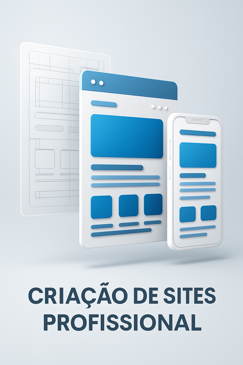 Ilustração do serviço de Criação de Sites Profissionais